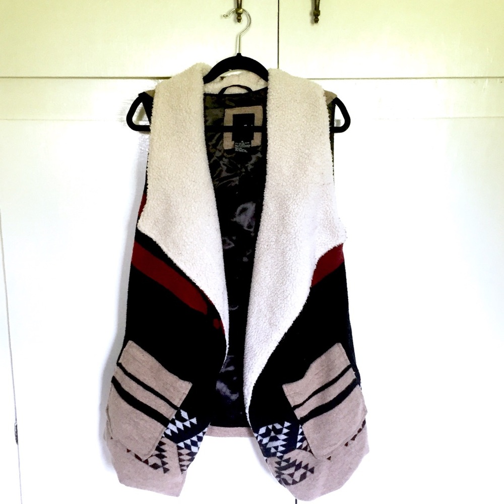 Stylish Black and Cream Women's Vest